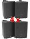 4x 180w 2-way 8in Arrière-plan Stereo Surround Sound Speakers Inc Brackets 100