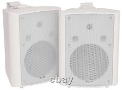 4x Enceintes Stéréo Blanches Compactes de 180w pour Coin 8in Son Surround bc8-W 100.910