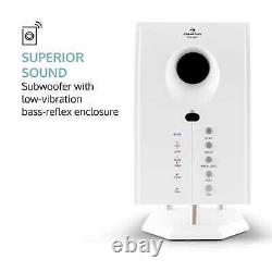 5.1 Surround Son Active Speaker System Home Audio Music Remote 95 W Rms White