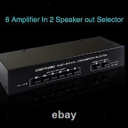 6 Amplificateur Dans 2 Haut-parleur Sélecteur De Haut-parleur Boîte Stereo Audio