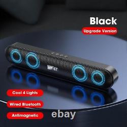6d Surround Sound Bar Bluetooth Haut-parleur Rbg Stereo Subwoofer 5.0 Sans Fil