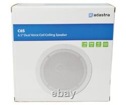 8x Haut-parleurs de plafond stéréo blancs pour cinéma surround TV 6,5 pouces 952.537