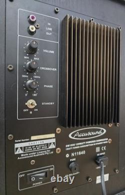 Accusound OM1050 Subwoofer Actif Alimenté 120W Haut-Parleur Stéréo HiFi - Gosford