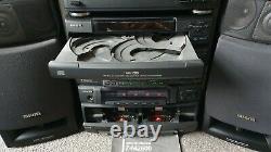 Aiwa Stereo Hifi Seperates Sound System Rare Zm2600 CD Cassette Tuner Haut-parleurs