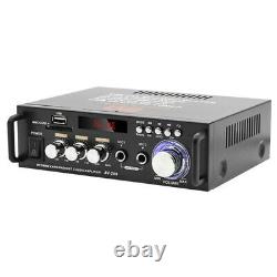 Amplificateur Stéréo 2xbluetooth Home Audio Power Pour Haut-parleurs Portable 2 Ch T8a1