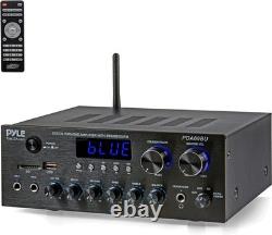 Amplificateur audio domestique Pyle, récepteur stéréo Bluetooth, système de son surround, Wi