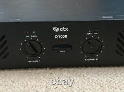Amplificateur de puissance professionnel stéréo PA/DJ QTX Q1000 1000 W + 500 W