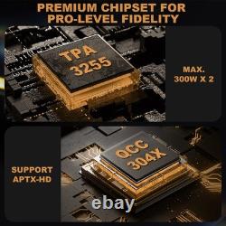 Amplificateur numérique Bluetooth 2 canaux HIFI classe D avec affichage des vumètres 300W