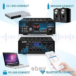 Amplificateur stéréo récepteurs Moukey Home Audio 220W 2 canaux système stéréo