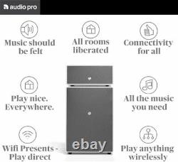 Audio Pro Drumfire Multi Room Speaker Black Wifi Airplay Spotify