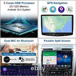 Auto-radio 10 GPS navigation sans fil CarPlay récepteur audio Android10 avec ADAS.
