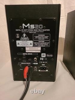 BEHRINGER MS20 Enceintes audio de monitoring de proximité stéréo numériques 20 watts