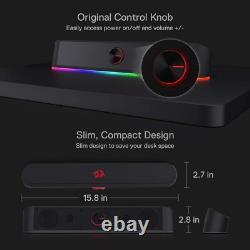 Barre de son Adiemus RGB avec éclairage dynamique et synchronisation audio haut-parleur 2.0 canaux
