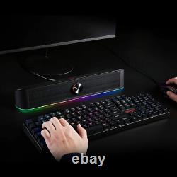 Barre de son Adiemus RGB avec éclairage dynamique et synchronisation audio haut-parleur 2.0 canaux