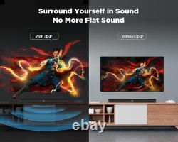 Barre de son Garagerock pour TV, barre de son 2-en-1 détachable avec volume automatique