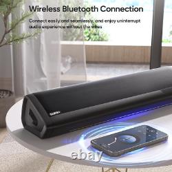 Barre de son Saiyin avec caisson de basses pour TV, barre de son TV de 17 pouces, son surround 2.1Ch
