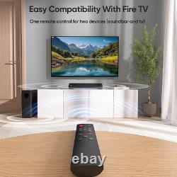 Barre de son Saiyin avec caisson de basses pour TV, barre de son TV de 17 pouces, son surround 2.1Ch