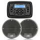 Bateau Radio Bluetooth Audio Stereo Récepteur Étanche Avec Haut-parleurs Pour Vtt Utv