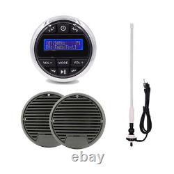 Bateau Récepteur Radio Marine Dab Bluetooth Sterteo Audio + 3'' Haut-parleurs + Areial
