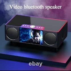 Bluetooth Haut-parleur Lecteur Vidéo Sans Fil Hifi Stéréo Son Portable Subwoofer 25w
