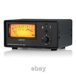 Boîte de sélection d'amplificateur/haut-parleur bidirectionnelle avec indicateur VU, commutateur manuel audio stéréo.