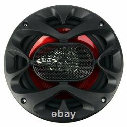 Boss 6.5 Inch 300 Watt 3-way Car Coaxial Audio Stereo Speakers Ch6530 (6 Pack)