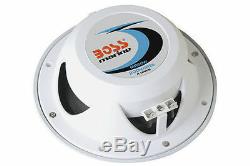 Boss Audio Mr60w 6.5 Blanc Paire 2 Voies Stéréo Marine Bateau Outdoor Speakers