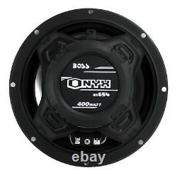 Boss Nx654 6.5 400w 4-way Car Audio Coaxial Speakers Stereo, Noir (8 Haut-parleurs)