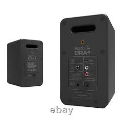 (Box Ouvert) Kanto ORA4, 4 Enceintes de Bureau Alimentées de Référence avec Bluetooth