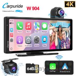 Carpuride W904 Carplay sans fil Android Auto WifiVidéo Autoradio avec caméra arrière
