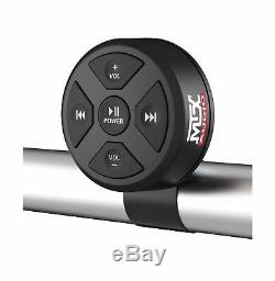 Contrôleur Bluetooth Audio + Mtx Tour Haut-parleurs + Amp 2 Canaux Pour Polaris Rzr