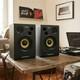 Djmonitor 32 Enceintes De Studio Et Dj Actives 3,5 Moniteurs Compacts Noirs