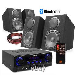 Dms40 Hifi Speaker Set Et Amplificateur Stéréo, Bluetooth Mp3 Home Music System