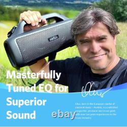 EarFun UBOOM X Haut-parleur Bluetooth Portable, son stéréo 80W, basses puissantes