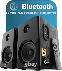 Élevez votre son avec les enceintes de bibliothèque Bluetooth D40, 4 haut-parleurs et télécommande