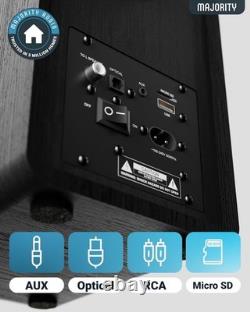 Élevez votre son avec les enceintes de bibliothèque Bluetooth D40, 4 haut-parleurs et télécommande