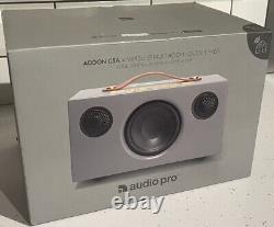 En français, le titre serait: Enceinte sans fil multiroom Audio Pro ADDON C5A BNIB Grise PDSF £170 (1/2)