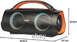 Enceinte Bluetooth Extreme Boom Pro avec son stéréo de 100W, basses riches, étanchéité IPX6
