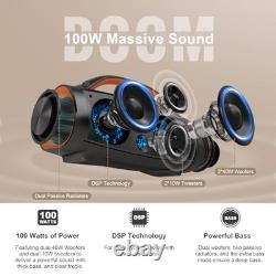 Enceinte Bluetooth Extreme Boom+ avec son stéréo de 100W, basses riches, 20H