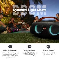 Enceinte Bluetooth Extreme Boom+ avec son stéréo de 100W, basses riches, 20H