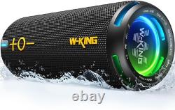 Enceinte Bluetooth Hi-Fi Portable, Étanche, Son 360°, Basses Profondes, 40W