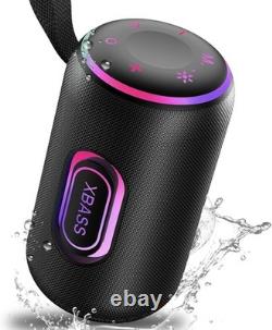 Enceinte Bluetooth portable avec son stéréo de 30W, 3 modes EQ et 8 lumières RGB