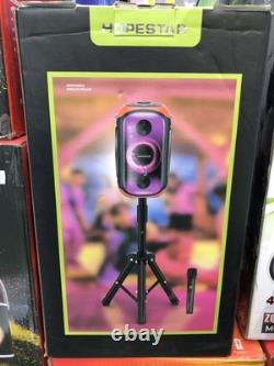 Enceinte Bluetooth sans fil portable et puissante avec son stéréo, double microphone