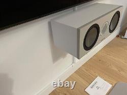 Enceinte centrale Monitor Audio Bronze C150 de la série 6G, blanc/gris