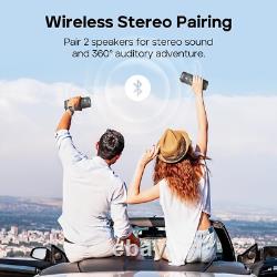 Enceinte sans fil TWS avec son surround immersif 360°, étanche et égaliseur personnalisé