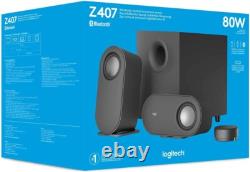 Enceintes Bluetooth Logitech Z407 avec caisson de basses audio stéréo pour PC