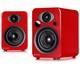Enceintes Bluetooth Amplifi&eacute;es Steljes Audio Ns3 Rouges, Paire, Avec Son Sup&eacute;rieur