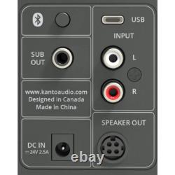 Enceintes Kanto Audio Ora Blanches Bluetooth Actives Compactes pour Bureau