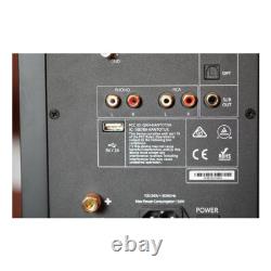 Enceintes actives Bluetooth Kanto Audio TUK paire noire mate alimentées pour bibliothèque