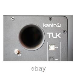 Enceintes actives Bluetooth Kanto Audio TUK paire noire mate alimentées pour bibliothèque